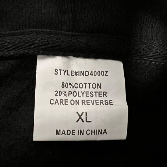 Soulquarius Men’s Full Zip Tour Hoodie Long Sleeve Pockets Black/Multi Size XL - Picture 9 of 9